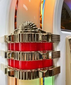 Rock-Ola Bubbler Elvis CD Jukebox White